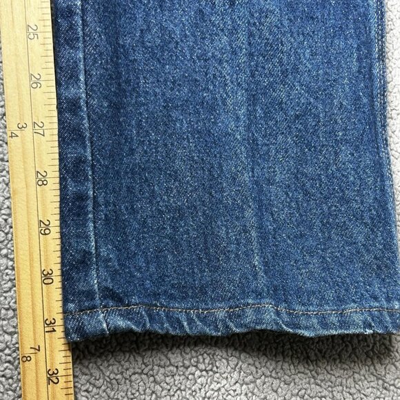 Wrangler Jeans Mens 34x31.5 Denim Scoville Zip Made in USA Vintage Cowboy Cut - Picture 11 of 12